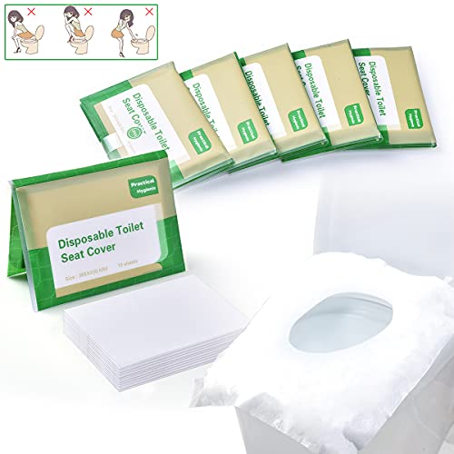 Acessório para Sanitaio AIQINU 60 Peças (Branco) AiQInu - Acessórios de banheiro e bidê - polpa fresca, respetuoso com o meio ambiente, desechável, 60 peças
