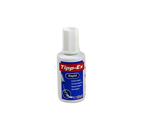 Tipp-Ex Rapid Fluído Corretor 20 Ml Azul e Branco Tipp-Ex - Correção de fluídos, canetas e fitas - corretor líquido, aplicador cone, 20 ml, azul e branco