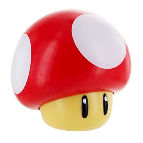 Lâmpada de Mesa PALADONE Super Mario Mushroom Sound PALADONE - Luzes noturnas e iluminação ambiente - cogumelo, super mario bros, som de nível concluído, compacta