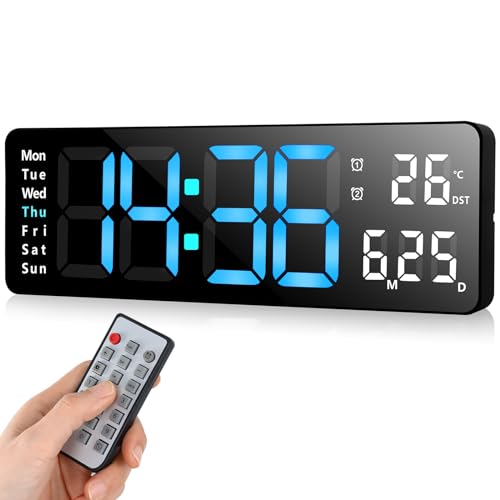 Relógio Digital com Controle Remoto 13'' Fuloon Fuloon - Relógios de Parede - digital, controle remoto, 13 polegadas