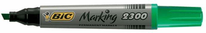 Marcador BIC Permanent Marker Verde (Caixa de 12) BIC - Marcadores - verde, 12 unidades, traço 3,7-5,5mm, tinta permanente