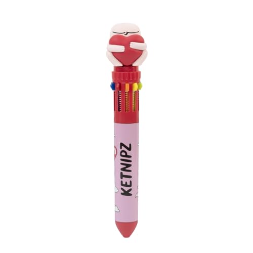 Caneta de Tinta Permanente ERIK EDITORES Ketnipz Grupo Erik Editores, S.L. - Canetas - caneta, tinta permanente, 10 cores, retrátil, borracha