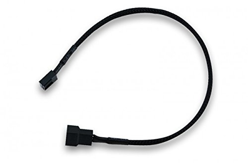 Acessório de Refrigeração de Hardware EK WATER BLOCKS 3831109867853 EK Water Blocks - Cabos de sistema e alimentação - compatível Cooler Master, cabo de extensão, PWM fan connector, preto