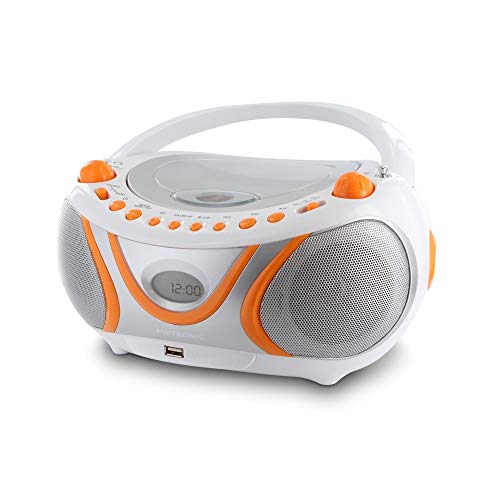 Rádio Portátil METRONIC MP3-477133 Branco METRONIC - Reprodutores de áudio e gravadores - portátil, usb, cd, 1w