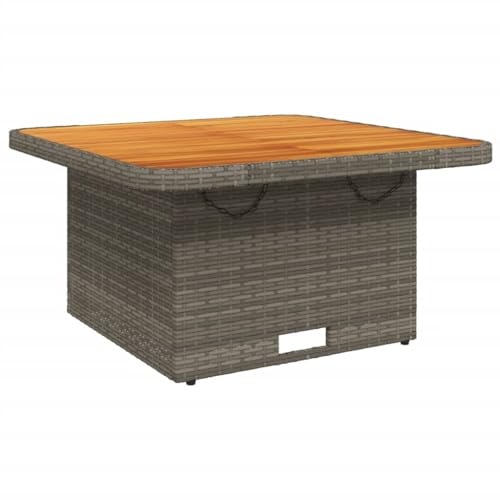 Mesa de Jardim VIDAXL (Cinzento - Aço - 80x50x78 cm) vidaXL - Móveis de exterior - aço, removível, lavável, ajustáveis