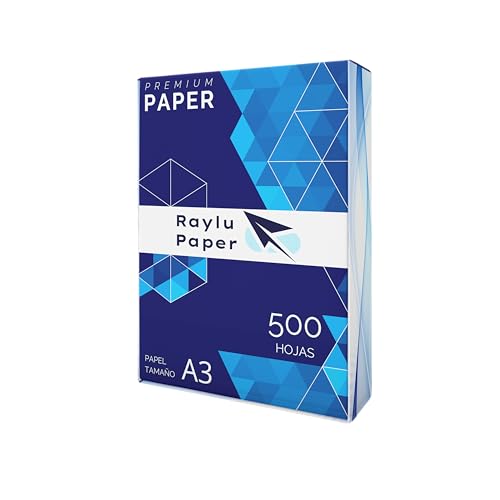 RAYLU FOLIOS A3 80GR 500HOJAS PAPER PREMIUM Raylu Paper - Papel de impressora e copiadora - papel premium, a3, 80g/m², 500 folhas
