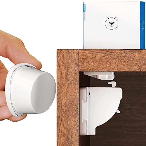 Bloco Magnético Beartop com Cinta Adesiva e Imã Forte BEARTOP - Travas de segurança para bebê - magnético, adesivo, íman forte, 3 cm x 2,5 cm