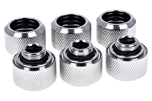 Alphacool 17230 acessório de refrigeração de hardware Preto, Inox Alphacool - Adaptadores de tubulação e buchas - compatível, 120 mm, preto, inox