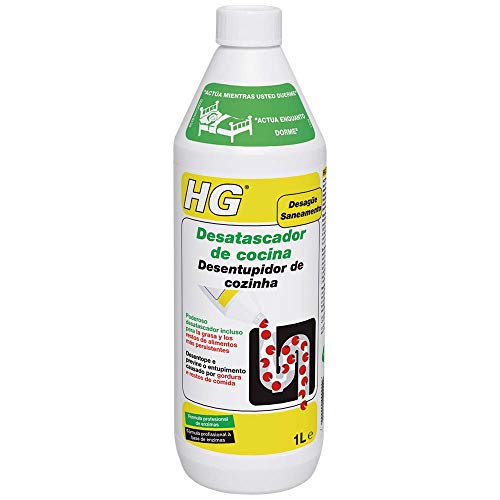 Desengraxante Cocina Hg Sin Acido 1 L (Aspiradores y Cuidado del Hogar) HG - Limpadores de ralos - desengraxante, 1 l, sem ácido, prevenção, anti-odorantes