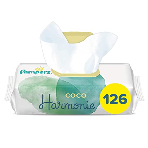 Toalhitas PAMPERS Harmonie Coco 0% (126 Unidades) Pampers - Banho e corpo - harmonia, coco, 0, 126 unidades