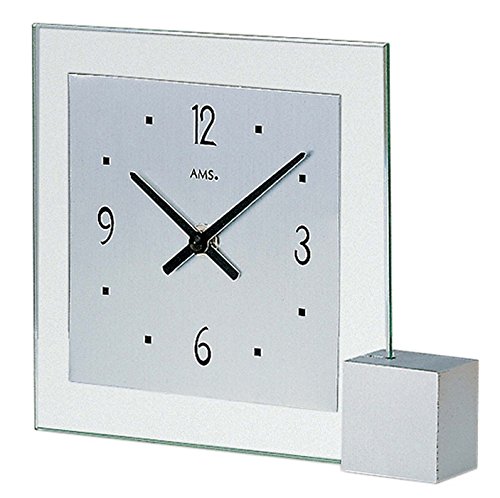 Relógio de Mesa AMS Quartz (Prateado - Digital - Pilhas) AMS - Relógios de mesa e prateleira - digital, prateado, alarme, pilhas