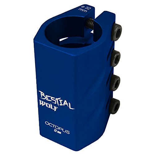 Bestial Wolf Octopus Clamp Blue 4 Screws Freeride Bestial Wolf - Grampos de ferramentas e tornos - octopus, bestial wolf, 4 parafusos, freeride
