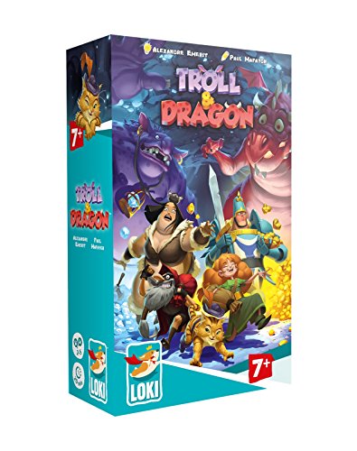Jogo de tabuleiro ASMODEE Troll & Dragon (8 anos) Loki - Jogos - diamantes, pepitas de ouro, troll, dragão