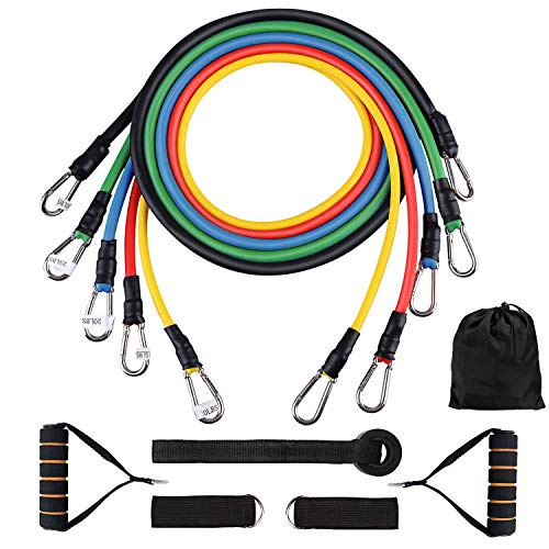 Kit de Resistência SEEKOO 5 Bandas Elásticas (Multicor) SeeKool - Bandas de exercício - multicor, elástico, resistência