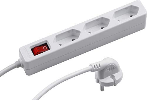 Extensão Elétrica MEISTER 7430140 (3 Tomadas - Tipo F - Branco) Meister - Fios e cabos elétricos - 3 tomadas, 25m, plástico, 2500w