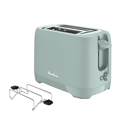 Torradeira Moulinex Morning Plus LT2M13 | Aço inoxidável Moulinex - Eletrodomésticos de cozinha - aço inoxidável, 2 ranhuras, elevação, desligamento automático