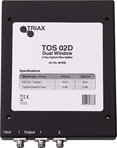 Multiplicador de Rede TRAX TOS 02D em Preto Triax - Divisores e comutadores de áudio e vídeo - amplificador, preto
