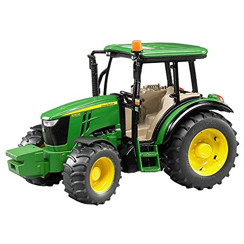 Bruder Trator John Deere 5115M Preto e Amarelo Bruder - Caminhões de brinquedo & veículos de construção - trator, John Deere, preto, amarelo