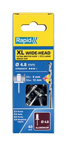 Rapid - Xl Parafuso Rápido Ø 4,8 X 16 Mm 40 Pcs Rapid - Rebites - parafuso rápido, alumínio, cabeça plana, resistência à riscagem