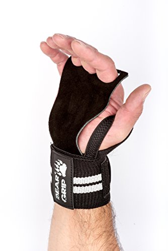 Luvas de Boxe BEAR GRIP (Preto - Tamanho Único) BEAR GRIP - Luvas de levantamento de peso e suportes para as mãos - boxe, preto, tamanho único