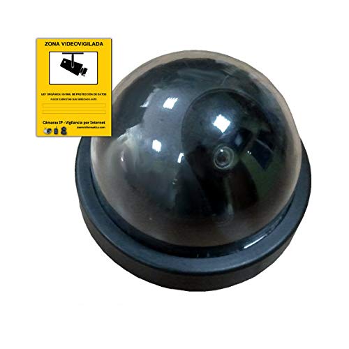 Câmara de segurança falsa LED Interior com luz piscando Wonect - Câmeras de vigilância - falsa, led, interior, luz piscante
