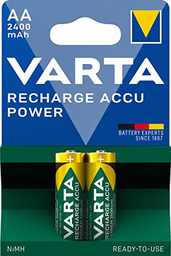 Pilhas Recarregáveis VARTA Rechargeable Battery Pack (2 unidades) Varta - Baterias - 2400 mAh, 12 v, ion-lítio, embalagem plástico