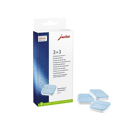JURA 61848 pastilha de desmineralização 9 peça(s) Jura - Desinfetantes domésticos - descalcificante, 9 peças, preto, prateado