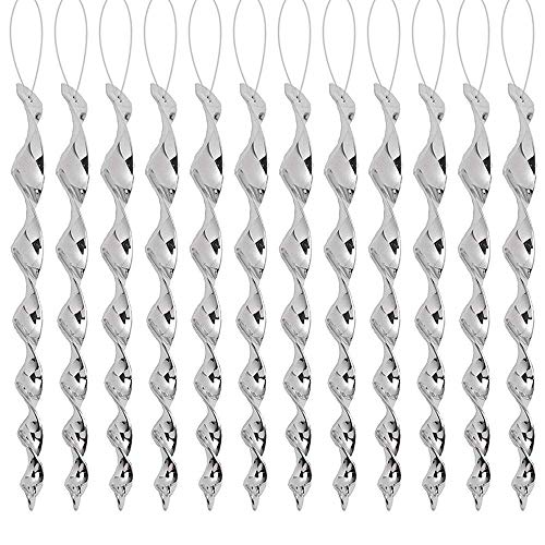 Repelente de Pássaros 30Cm Prateado Conjunto de 12 Espirais Shenzhenyouweitaikejiyouxiangongsi - Repelentes - 12 espirais, 30cm altura, prateado, plástico inofensivo