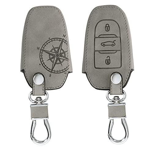 kwmobile KWMOBILE-PEUGEOT-CITROEN-SMARTKEY-GRAY peça pequena e caixa de ferramentas Kw-Commerce - Eletrodomésticos - cinzento, couro, peugeot, citroen, fecho magnético