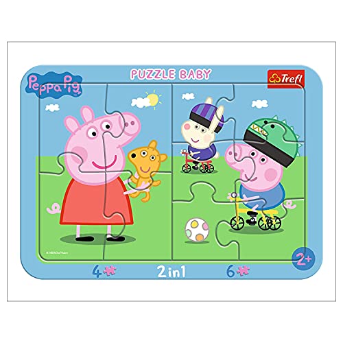 Puzzle TREFL Animais (2 anos - 10 unidades) Trefl - Quebra-cabeças de encaixar - 10 peças, madeira, animais, 2 anos