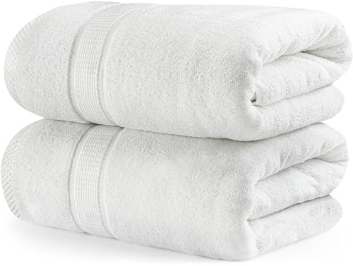 Conjunto de 2 Toalhas Utopia Towels XXL Branco Utopia Towels - Toalhas de banho e panos de limpeza - algodão, 80x200cm, 50x100cm, gancho
