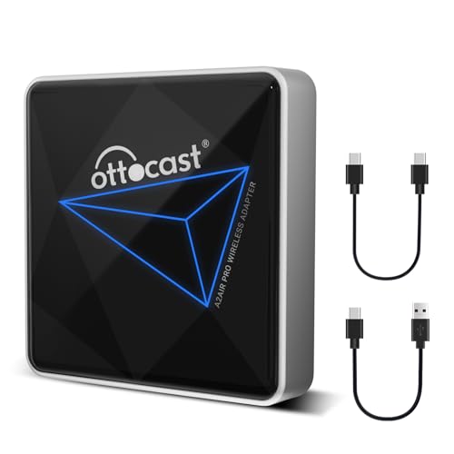 Adaptador de Smartphone OTTOCAST A2 Air Pro OTTOCAST - Auto-falantes veiculares - dongle, preto, 1m, usb 2.0