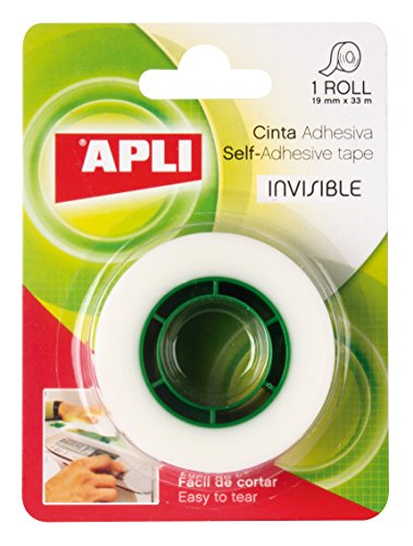 Fita Adesiva Transparente APLI 19Mm X 33M APLI - Fitas adesivas de escritório - transparente, 19mm x 33m