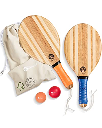 Conjunto de 2 Palas de Futebol de Areia Premium TWO46 two46 - Raquetebol e squash - conjunto, 2 palas, futebol areia, madeira, bola, exterior