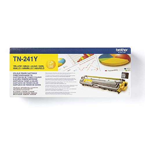 Tóner BROTHER TN-241 Amarelo (1TNN0214) Brother - Cartuchos de toner e jato de tinta - amarelo, hl-3140cw, hl-3150cdw, hl-3170cdw, DCP-9020CDW
