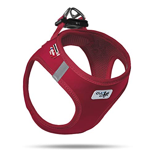 Coleira para Cães CURLI Softshell (Vermelho - 22-26 cm) Curli - Coleiras e arnês para animais de estimação - softshell, 22-26 cm, confortável, passeios