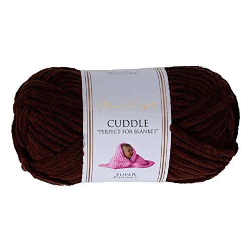 Fio para Tecido e Crochet UTOPIA CRAFTS Chenille Super Thick Yarn Utopia Crafts - Fibras para artesanato - poliéster, macio, suave, resistente