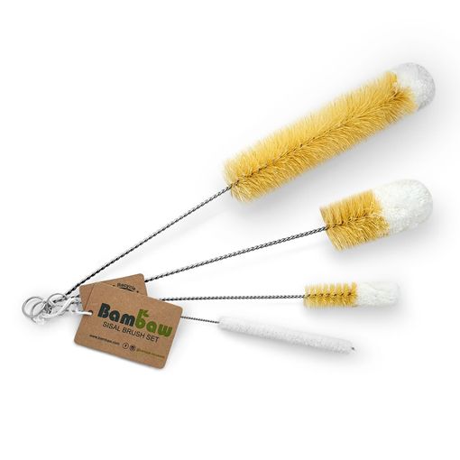 Conjunto de Escovas para Limpeza de Garrafas BAMBAW Bambaw - Escovas de limpeza - conjunto, escovas, limpeza, garrafas