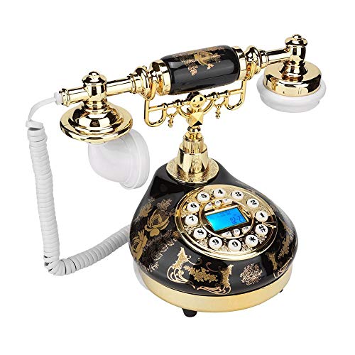 Telefone Fixo Rétro Sutinna com Cabo e Estampa de Flor Sutinna - Telemóveis - fixo, cabo, estampa