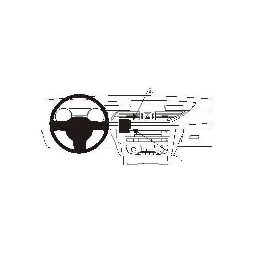 Suporte BRODIT ProClip (Audi A6 - Preto) Brodit - Suportes para telemóveis - audi a6, preto, fixação tablier