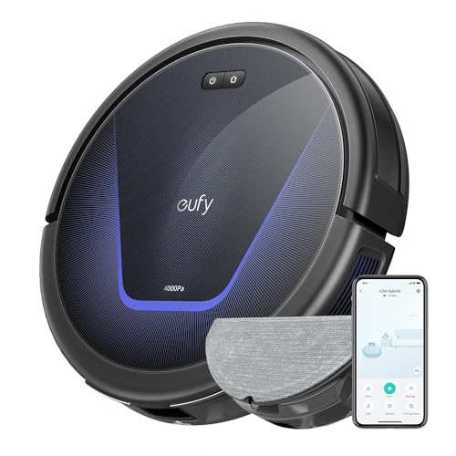 Aspirador Robô EUFY G50 Hybrid (Autonomia: 120 min - Preto) Anker - Aspiradores - 120 min, 25 V, 2200 mAh, secos e úmidos