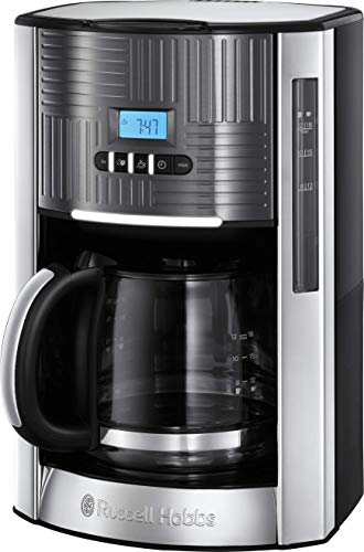 Máquina de Café Russell Hobbs 25270-56 | Aço inoxidável Russell Hobbs - Cafeteiras de filtro - aço inoxidável, 1.5l, temporizador, lcd, filtro removível