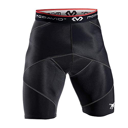 Calções para Homem MC DAVID Cross Compressão com Hip Spica Preto para Fitness (XL) Mcdavid - Calções - compressão, hip spica, fitness