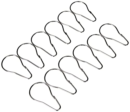 Enganches para cortina de duche RIDDER 495000-350 RIDDER - Argolas para cortina de chuveiro - cromo, 12 peças, 1,2 kg