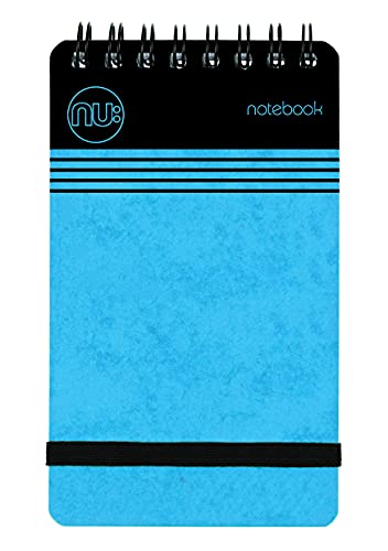 Caderno NU CRAZE Cloud Wiro Azul (A7 - 21x15cm) Nu - Cadernos e bloco de notas - capa resistente, papel 80g/m, design moderno, 110 folhas