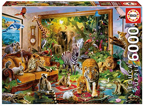 Puzzle EDUCA BORRAS Entrar en casa (6000 peças) EDUCA - Quebra-cabeças de encaixar - 6000 peças, 156x107 cm, adultos