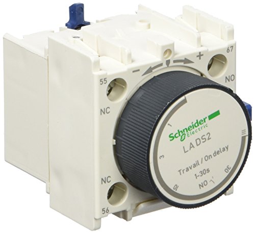 Contato Temporizado SCHNEIDER ELECTRIC LADS2 TeSys D Schneider Electric - Interruptores e relés especiais - 1 no + 1 nc, 50/60 Hz, 440 v ca, -40 °c, até 10 a