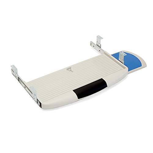 Suporte para Teclado e Rato EMUCA 3196621 Emuca - Bandejas e plataformas para teclado - teclado, rato, design moderno, plástico branco