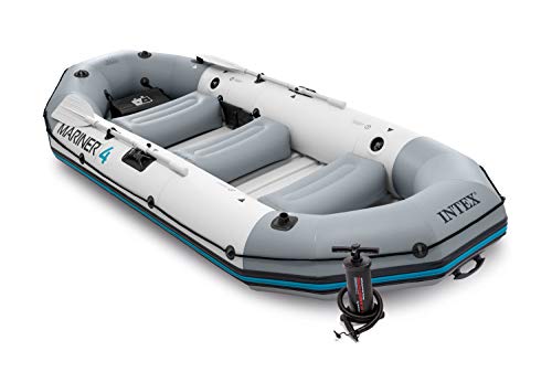 Barco Insuflável com Remos INTEX Mariner 4 (328 x 145 x 48 cm) INTEX - Barcos a remos - 328x145x48 cm, 400 kg, 4 pessoas, vinil laminado