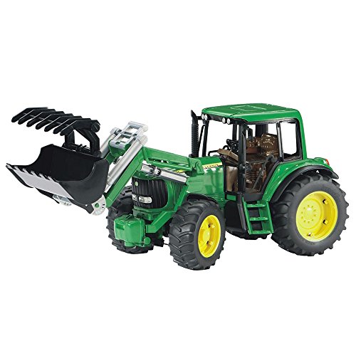 Brinquedo sobre Rodas BRUDER John Deere Trator com Horquilha Bruder - Caminhões de brinquedo & veículos de construção - brinquedo, rodas, John Deere, tractor, horquilha